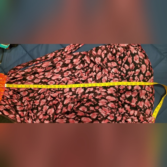 LA MISA Orange and Pink Ruffled One-Shoulder Dress, Size M - Picture 14 of 14